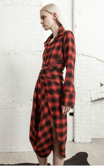 NICHOLAS K LONG SLEEVE WRAP DRESS - Picture 11 of 16